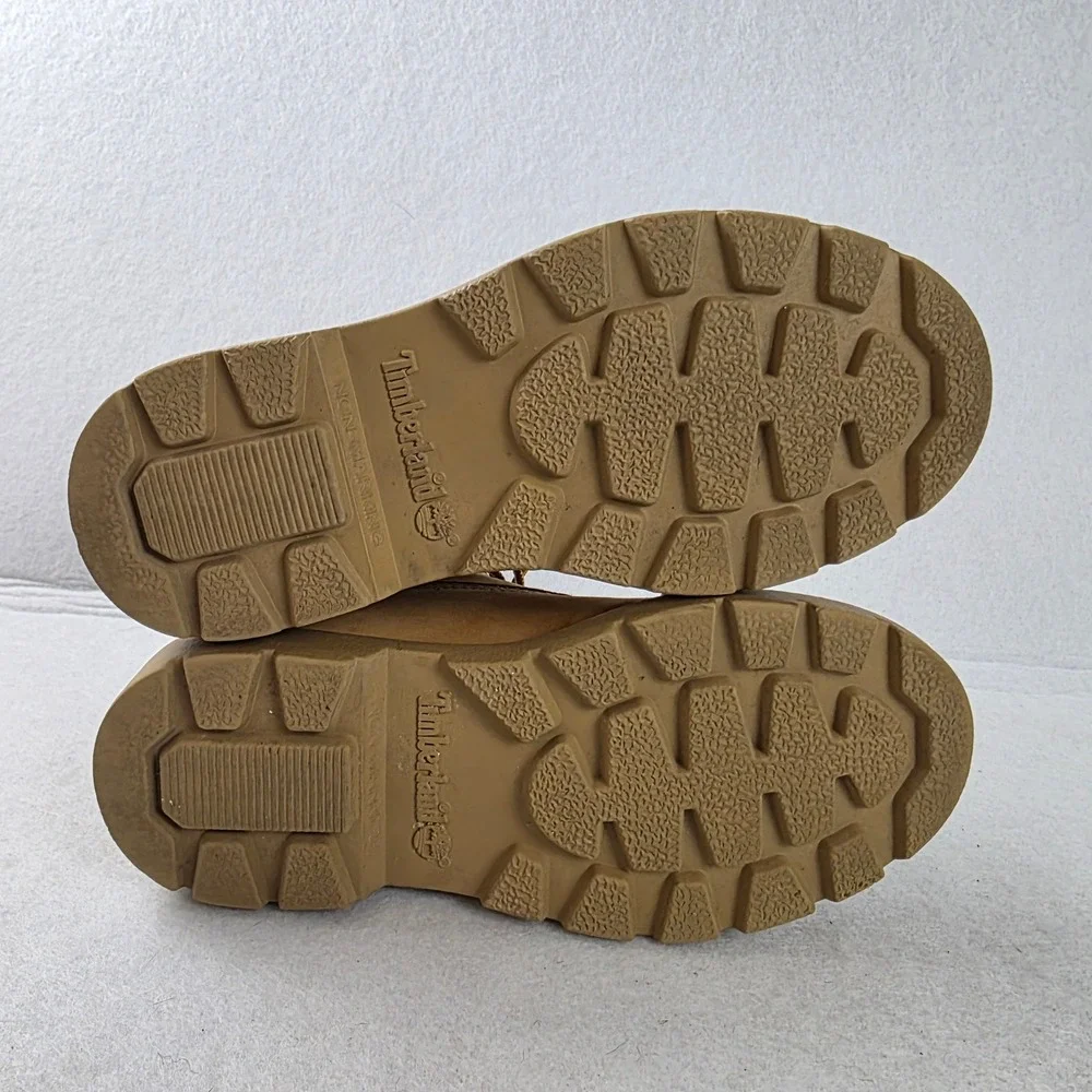 Timberland Premium Waterproof 6 Inch Boots Wheat Nubuck Youth Boys Size 1